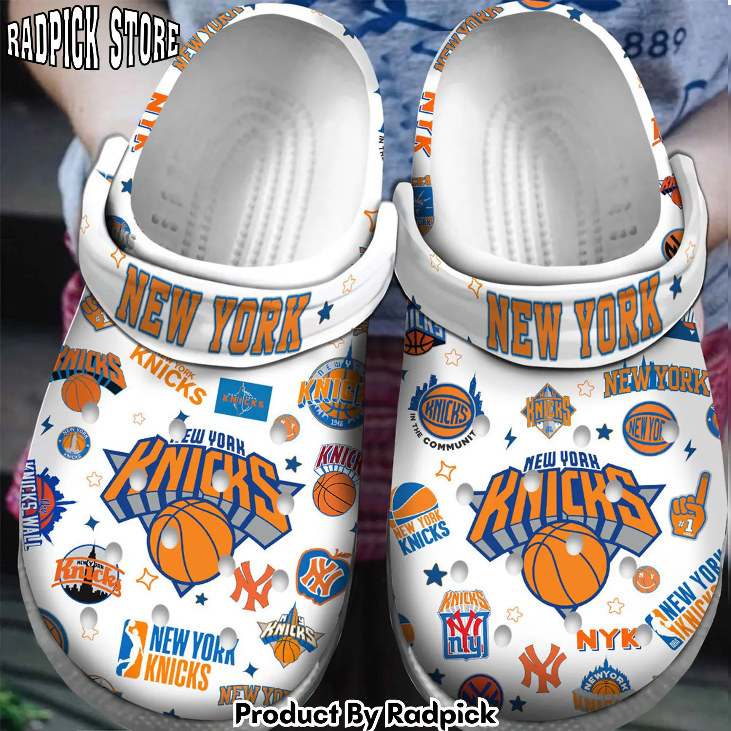 Radpick premium new york knicks nba sport clogs shoes for men women rp6522196